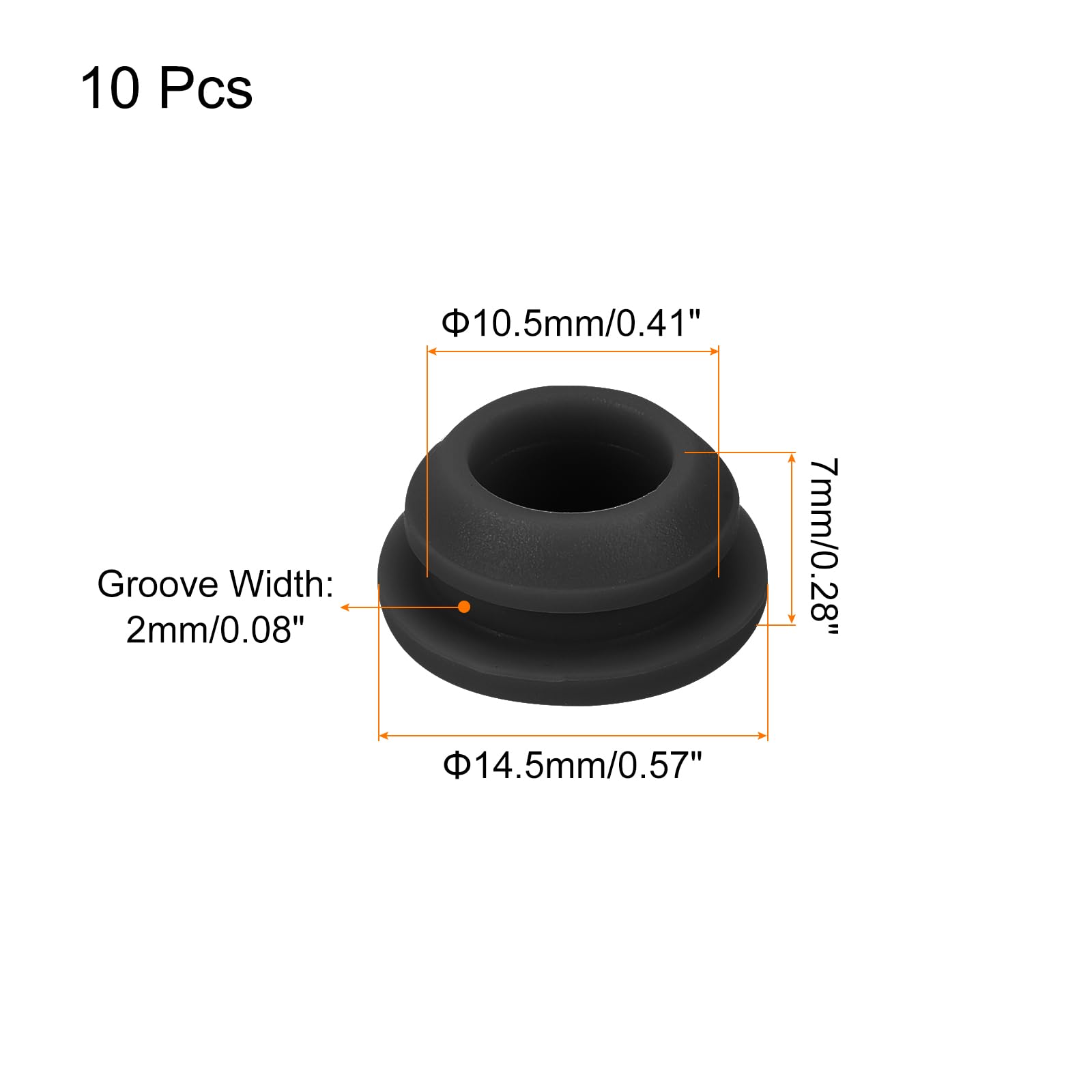 Amazon.co.jp: uxcell 10個 シリコンスナップインロッキングホール
